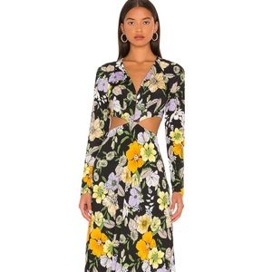 Assi Dress in Noir Vintage Floral